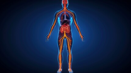 Show a person with hypoglycemia experiencing rapid heartbeat and palpitations, their chest tight with anxiety as they struggle to regulate