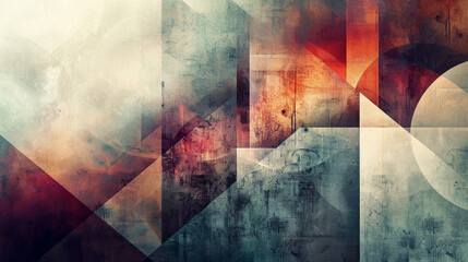 Visually striking wallpaper with abstract geometric shapes