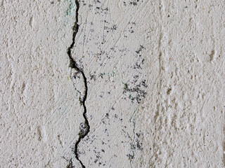 Obraz premium Texture of old cracked concrete wall. Rough gray concrete surface. Great for background and design. Close-up.