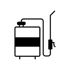 sprayer icon. black fill icon