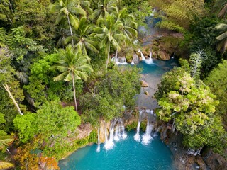 Scenic view of Cambugahay Falls, Siquijor island, Philippines