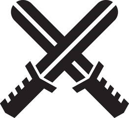 Obraz premium Crossed Swords Symbol
