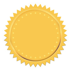 Golden luxury seal stamp