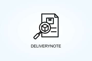 Deliverynote Vector  Or Logo Sign Symbol Illustration