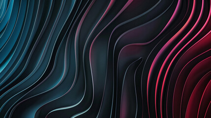 Abstract gradient waves flowing in shades of deep blue and burgundy with a silky smooth texture