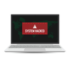 System error warning on laptop 