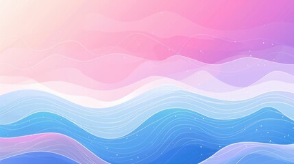 Dynamic flowing waves on gradient color background. Vector illustration For Wallpaper, Banner, Background, Card, Book Illustration, landing page