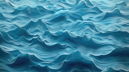 Obraz premium Background of stylish ocean waves in sea blue
