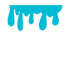Ilustration Of Melting Blue Paint 