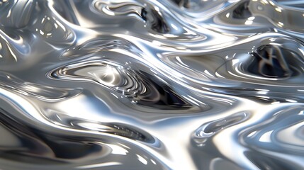 Abstract Silver Background with Metallic Text and Flowing Pattern,
Captivating Chrome Liquescence: A Mesmerizing Fusion of Metal, Motion, and Digital