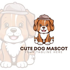 Dog cute mascot 