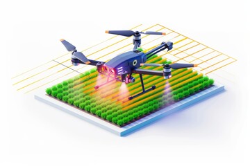 Sprawling cornfields are transformed by advanced technology and drone monitoring for sustainable management in modern agriculture