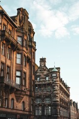 Exterior view of St Giles' Cathedral in Edinburgh, Scotland, a historical parish church.