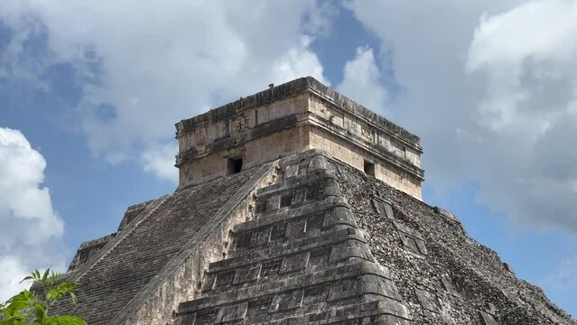 Temple of the Great Tables in the Chichen Itza archeological site in Tinum, Yucatan, Mexico