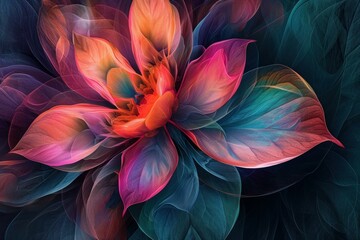 Striking Colorful paint rose. Color flower hand. Generate Ai