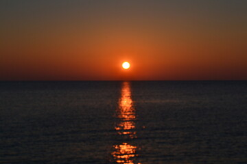 Fototapeta premium sunset over the sea