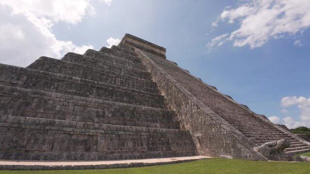 El Castillo in the center of the Chichen Itza archaeological site in Tinum, Yucatan, Mexico