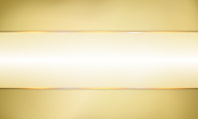 Elegant Golden Gradient Background with Subtle Borders. The design showcases a central horizontal band in a lighter shade of gold, framed by delicate.