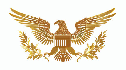 Roman gold eagle office Ancient military legion office Rome.