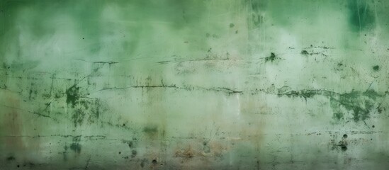 The dirty green cement background wall has many marks. copy space available
