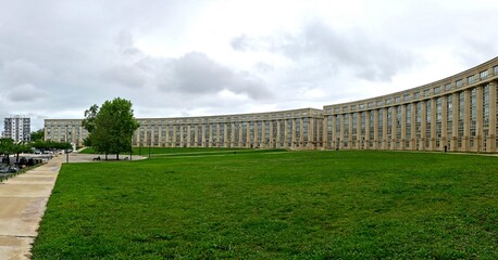 Montpellier May 2024: Visit the magnificent city of Montpellier in Occitanie. Street photos - View of Place de l'Europe