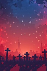 Fototapeta premium Patriotic, Memorial Day Background, American Flag, American Flag Background