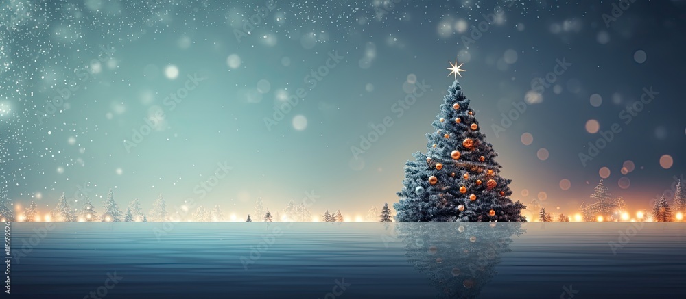 Aufkleber christmas background with lights and free text space. copy space available