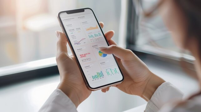 A business professional utilizes smart business software on a desktop computer, customizing workflows, automating tasks, and integrating data from multiple sources to drive operational efficiency and