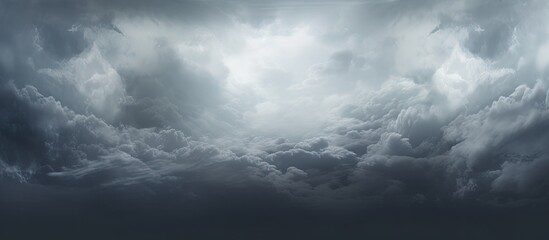 Obraz premium Grey cloudy sky. copy space available
