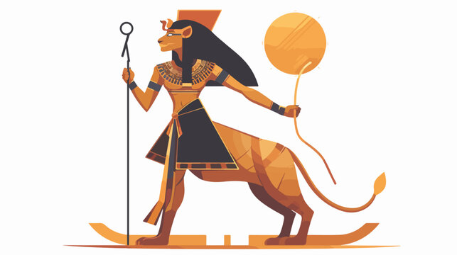 Sekhmet Ancient Egyptian goddess with lioness head 
