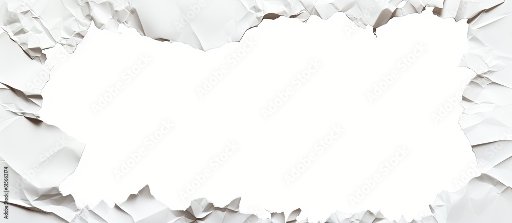 Aufkleber torn paper isolated on white background with clipping path. copy space available