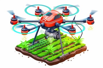 In sprawling cornfields, advanced technology and sustainable management practices lead to enhanced agricultural efficiency and productivity