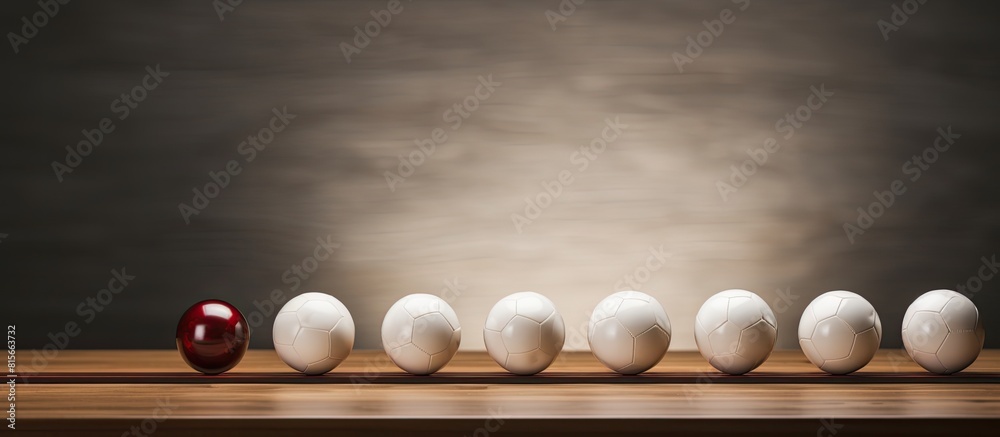 Poster interesting matches on the table top image. copy space available