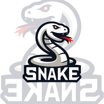 snake logo isolated generate ai