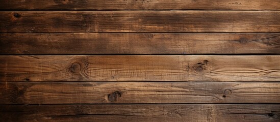 Naklejka premium A copy space image featuring aged and rustic wooden planks as a background