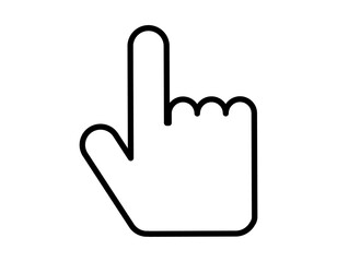 シンプルな指差しアイコン