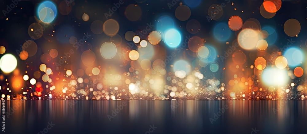 Fototapete a holiday themed background with a colorful light effect perfect for adding text or images to the co