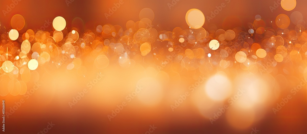 Poster orange blurred background with glitter for display orange bokeh orange background orange abstract ba