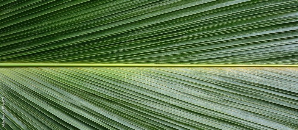 Poster A detailed shot of the texture on a large palm leaf with ample space for adding text or graphics