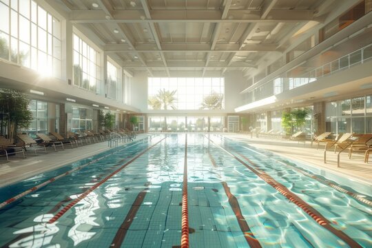 Olympic swimming pool in the sports complex