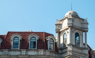 Rooftop of a beautiful, historical building in Wuhan