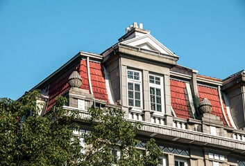 Rooftop of a beautiful, historical building in Wuhan