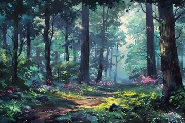 Enchanted Forest Illustration
