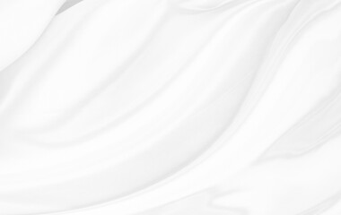 White gray satin texture that is white silver fabric silk background with beautiful soft blur...