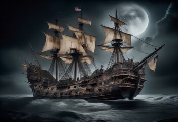 The Haunting Tale of a Ghastly Galleon in a Phantasmal Galaxy