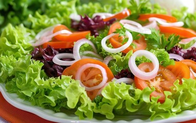 Fresh Vegetable Salad Close-Up