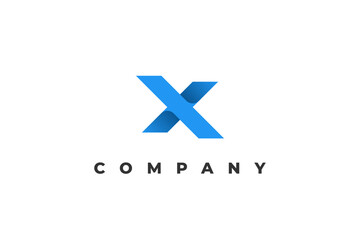 logo letter x modern business abstract