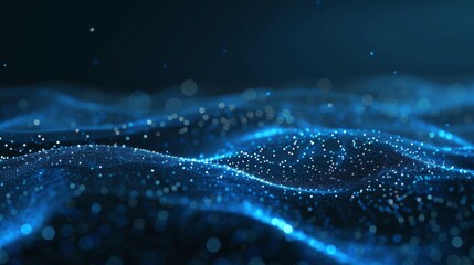 3D abstract wavy colorful digital background