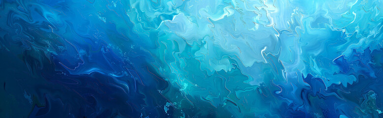 abstract artwork capturing the serene beauty of the ocean depths, with deep shades of blue and...