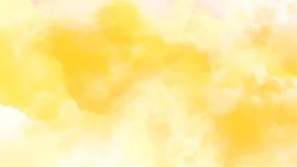 Abstract yellow watercolor background.Hand painted watercolor. vector © BoszyArtis